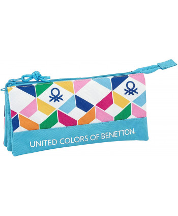 Estuche Triple Benetton Azul