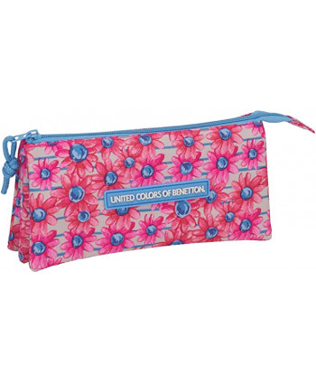 Estuche Triple Benetton Flores