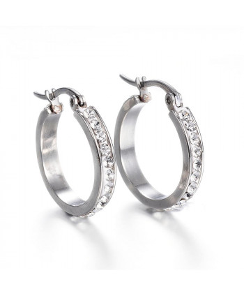 Pendientes Aro con cristales