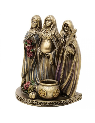 Figura Triple Diosa Bronce