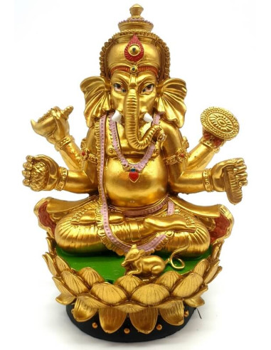 Ganesha Dorada sobre 17 cms
