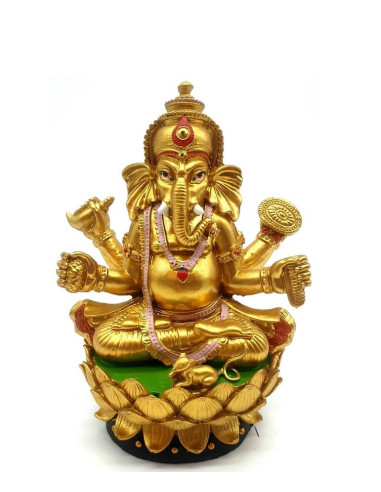 Ganesha Dorada sobre 17 cms