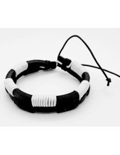 Pulsera Blanca y Negra 2