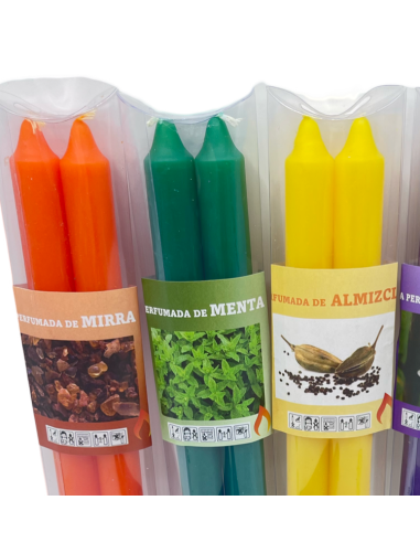 Blister dos velas aromáticas.