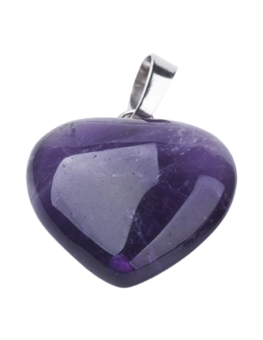 Colgante Corazón Mineral Amatista