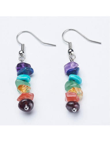 Pendiente Largo 7 Chakras