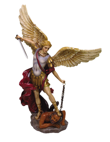 Arcangel San Miguel de 35 cms Color