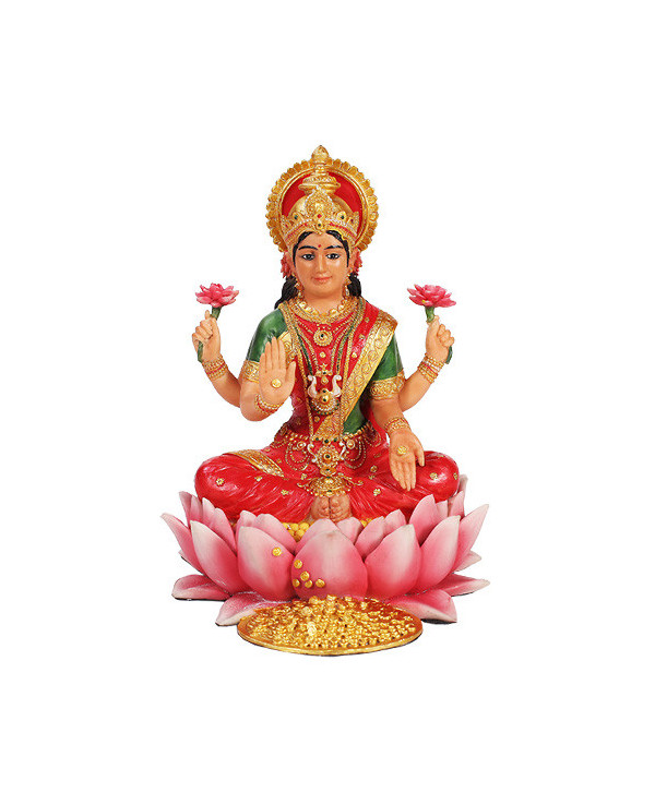 Diosa Lakshmi Color sentada