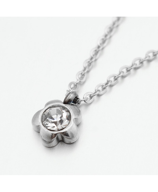 Conjunto colgante y pendientes flor.