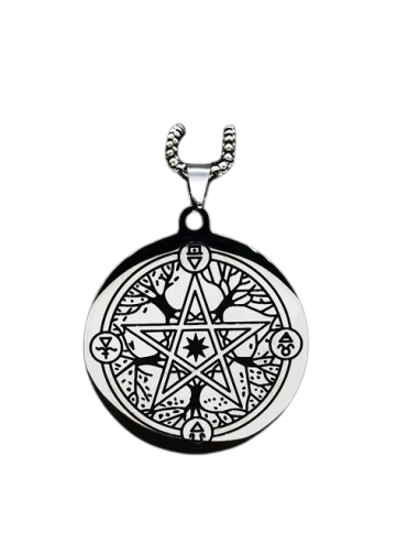 Colgante Pentagrama con 5 Elementos