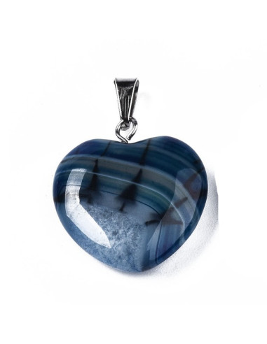 Colgante Corazón Mineral Ágata Dragón...