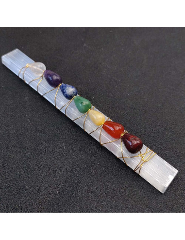 Selenita 7 Chakras, 15 cms