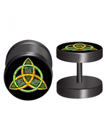 Pendientes Triqueta Verde