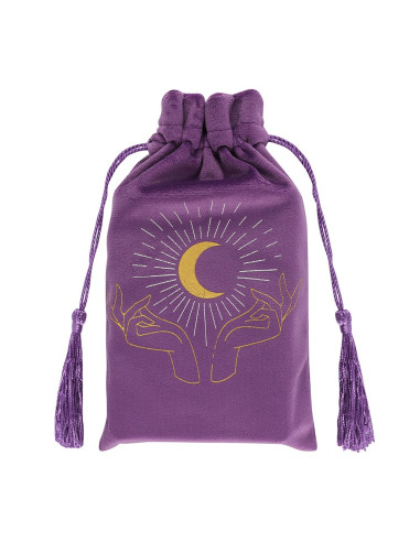 Bolsa Lila, para cartas Tarot (Luna)