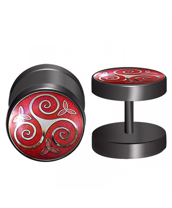 Pendientes Trisquel Rojo