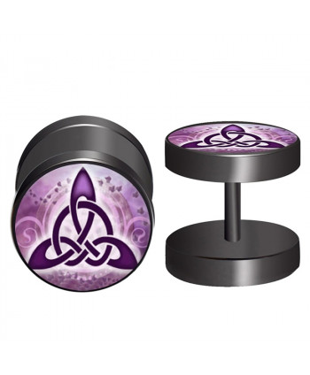 Pendientes Triqueta Lila