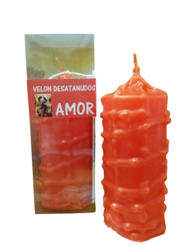 Velón Desatanudos Rojo (Amor)