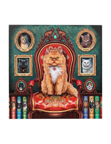 Cuadro Con Luz Locura por los Gatos...