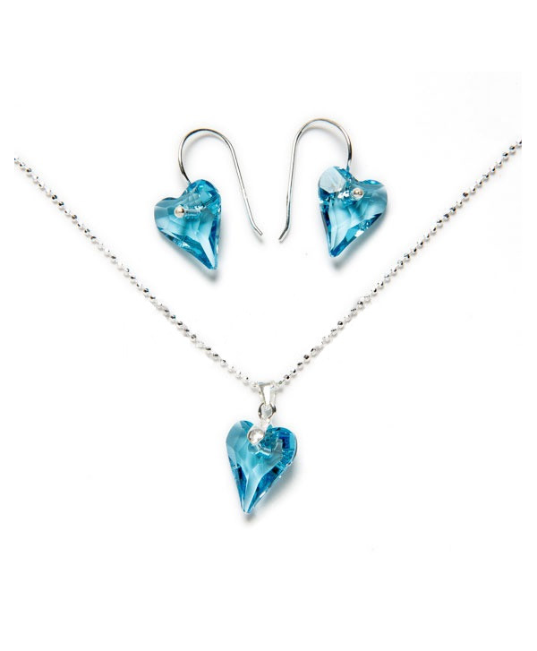 Conjunto Corazón azul