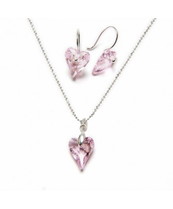 Conjunto Corazón Rosa