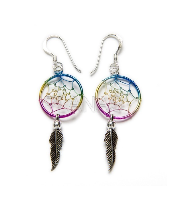 Pendientes Cazasueños plata