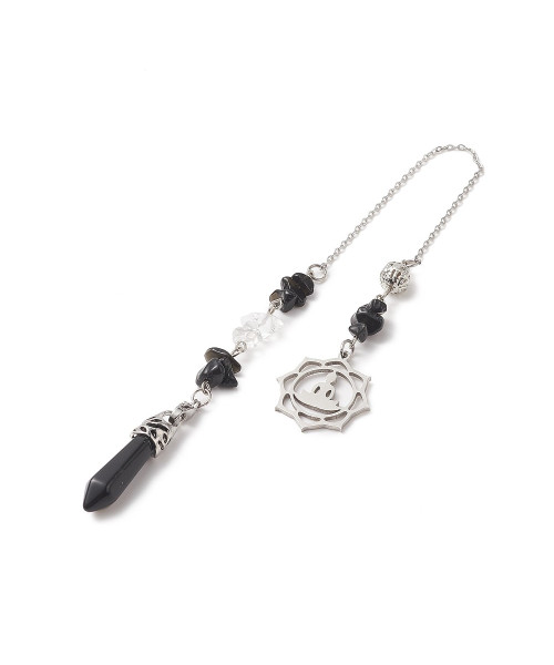 Péndulo Obsidiana con Yoga