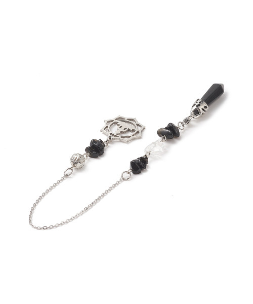 Péndulo Obsidiana con Yoga