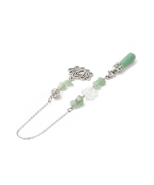 Péndulo Aventurina con Flor de Loto...