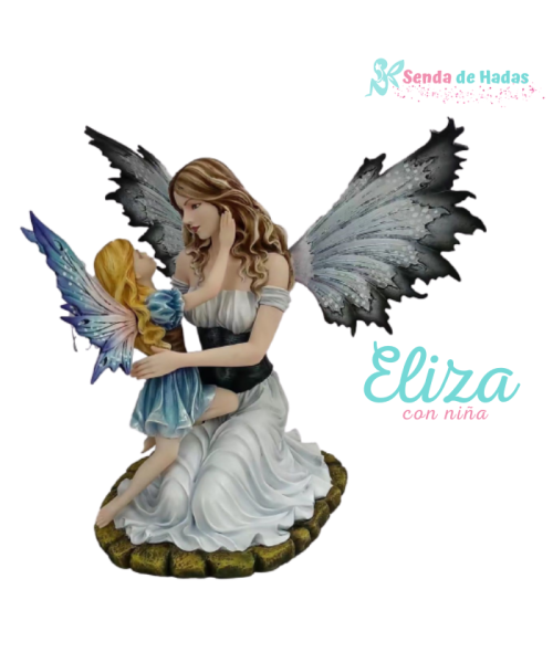 Hada Mama Eliza con niña, 33x26 cms