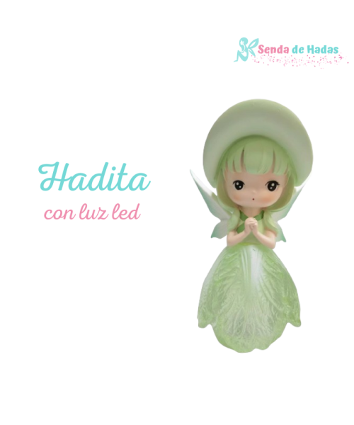 Hadita con luz led, verde