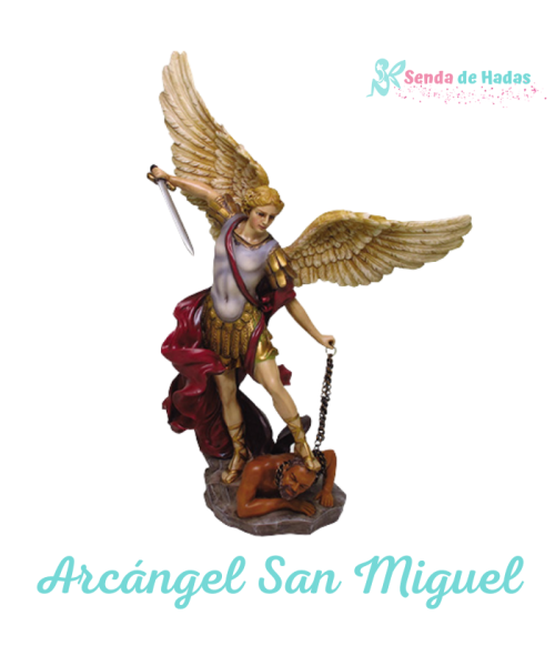 Arcangel San Miguel de 35 cms Color