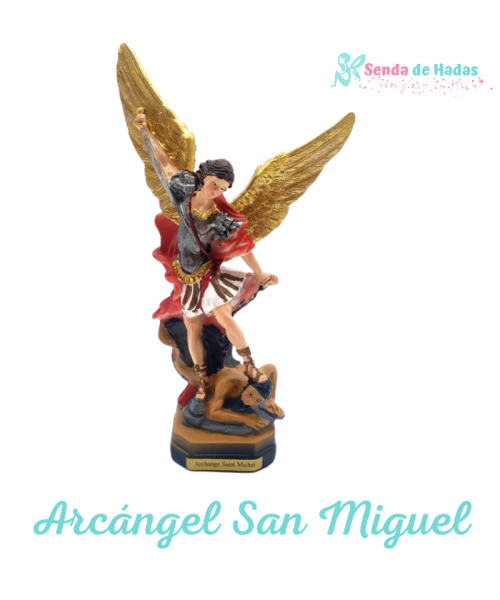 Arcángel San Miguel de color 20 cm