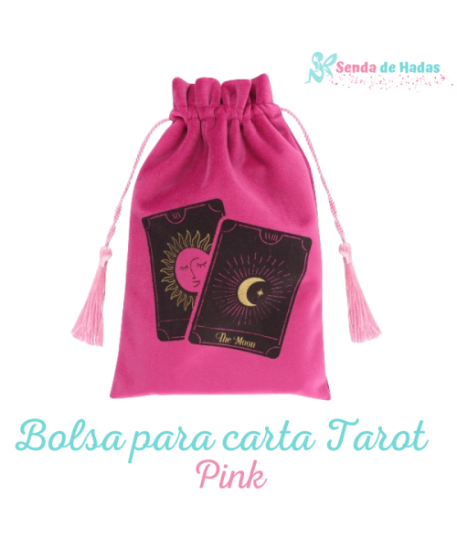 Bolsa Pink, para cartas Tarot (Sol y...