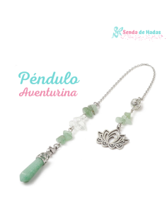 Péndulo Aventurina con Flor...
