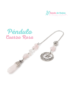 Péndulo Cuarzo Rosa con...
