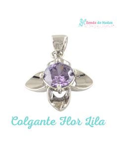Colgante Flor Lila