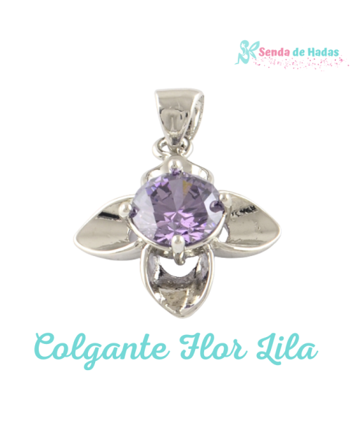 Colgante Flor Lila