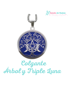 Colgante Árbol con Triple Luna