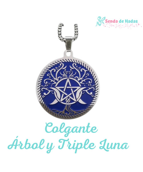 Colgante Árbol con Triple Luna