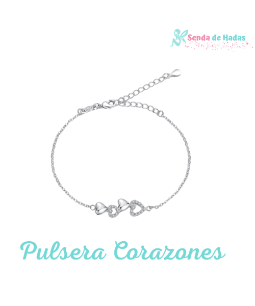 Pulsera Corazones