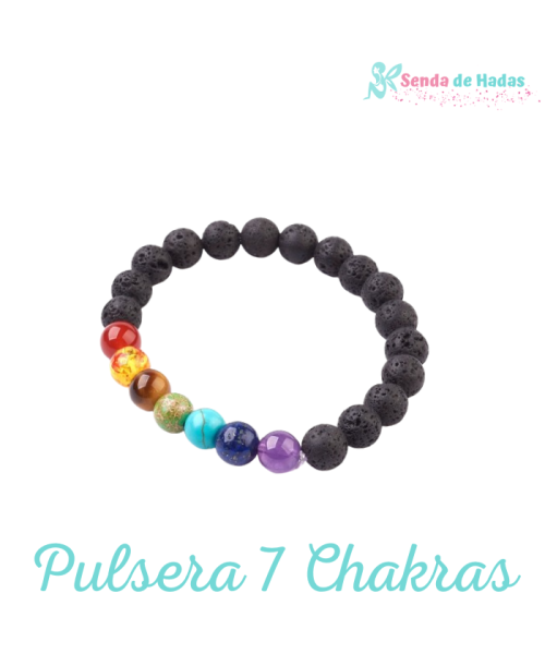 Pulsera Bolas 7 Chakras Mixta