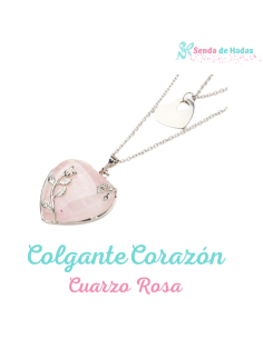 Colgante Corazón de cuarzo...