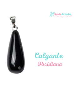 Colgante Gota Obsidiana