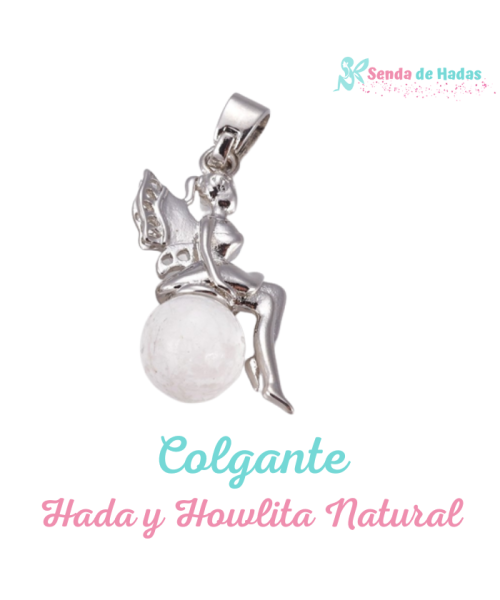 Colgante Hada con Howlita Natural