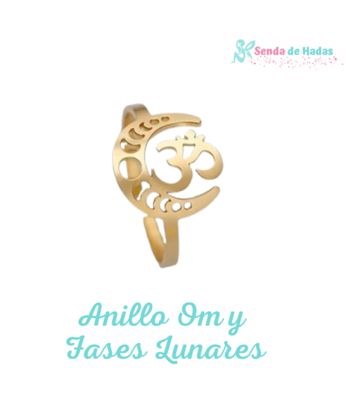 Anillo Om con Fases Lunares