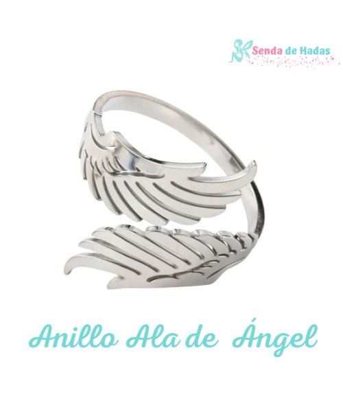 Anillo Ala de Angel, plateado