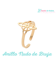 Anillo Nudo de Brujas, dorado