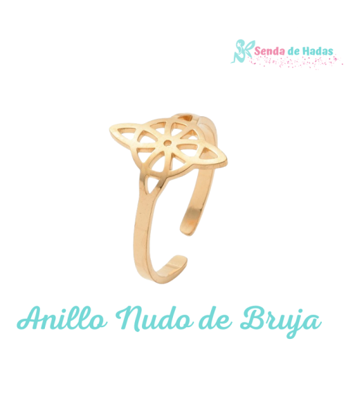 Anillo Nudo de Brujas, dorado