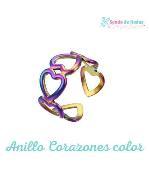 Anillo Corazones, color