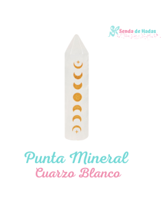Punta Mineral Cuarzo Blanco